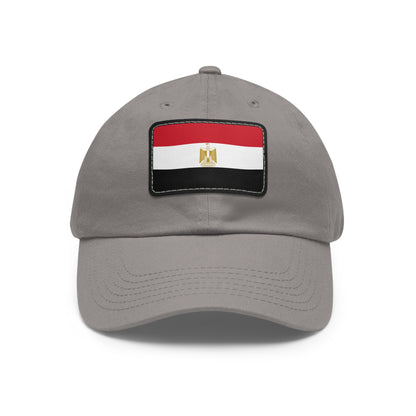 Flag Village Egypt Flag Hat Cap with Leather Patch