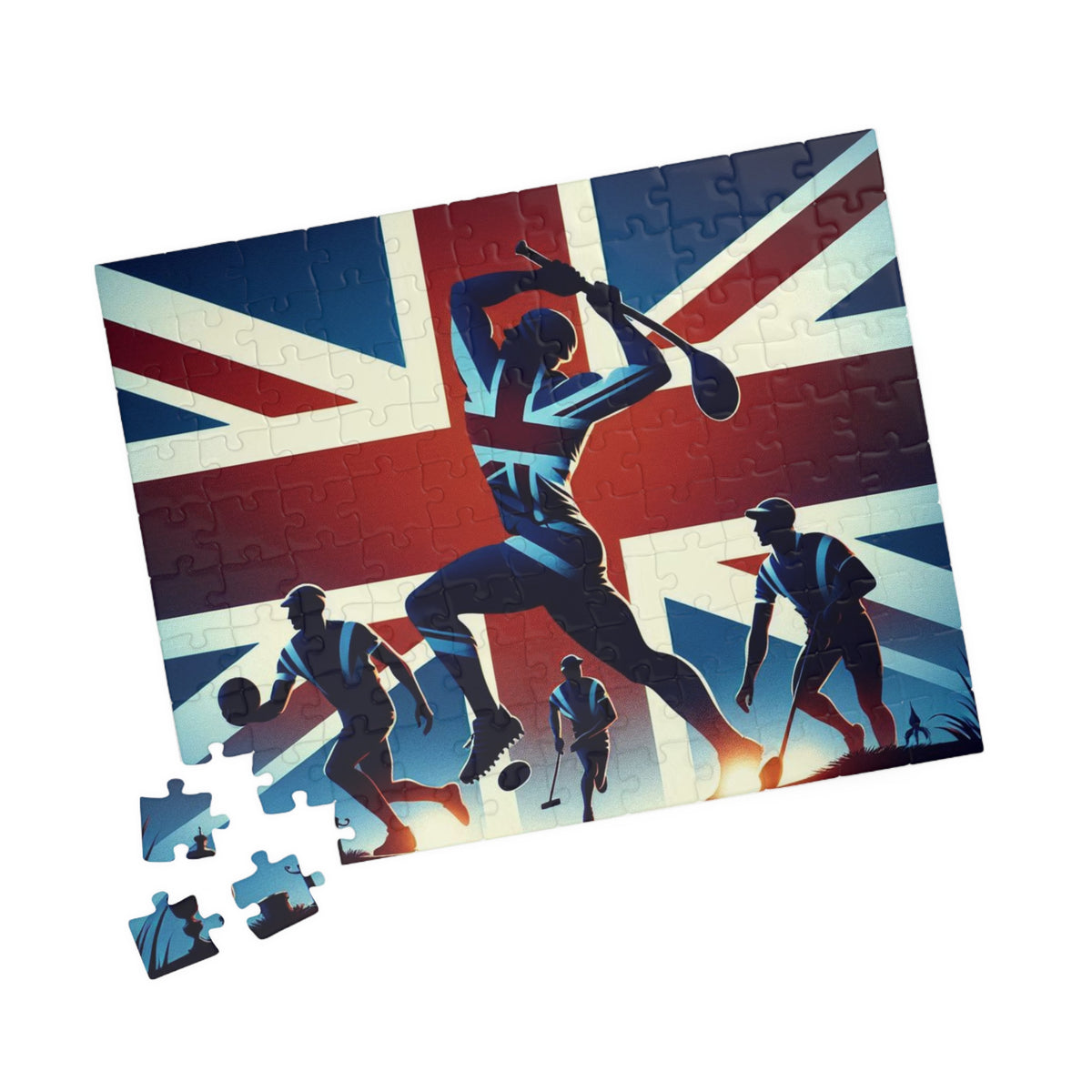 Flag Village United Kingdom Sporting Flag Puzzle (110, 252, 520, 1014-piece) UK0015