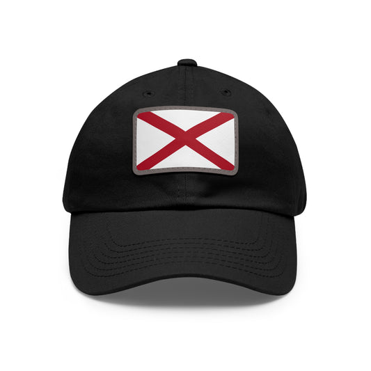Flag Village USA Alabama State Flag Hat Cap with Leather Patch