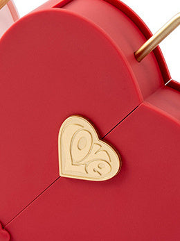 Flag Village Creative Set Jewelry Box Portable Heart-shaped Double