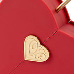 Flag Village Creative Set Jewelry Box Portable Heart-shaped Double