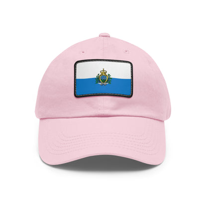 Flag Village San Marino Flag Hat Cap with Leather Patch