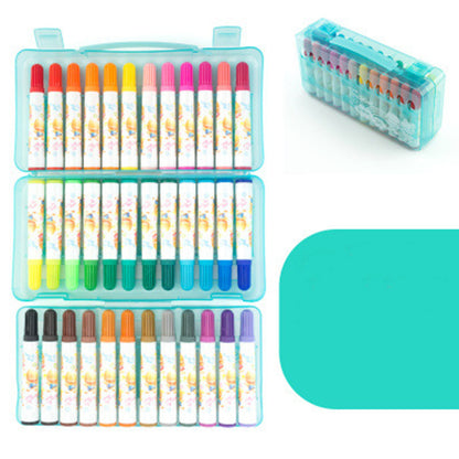 Flag Village Painting Crayons Gift Box Children's Thick Head Set