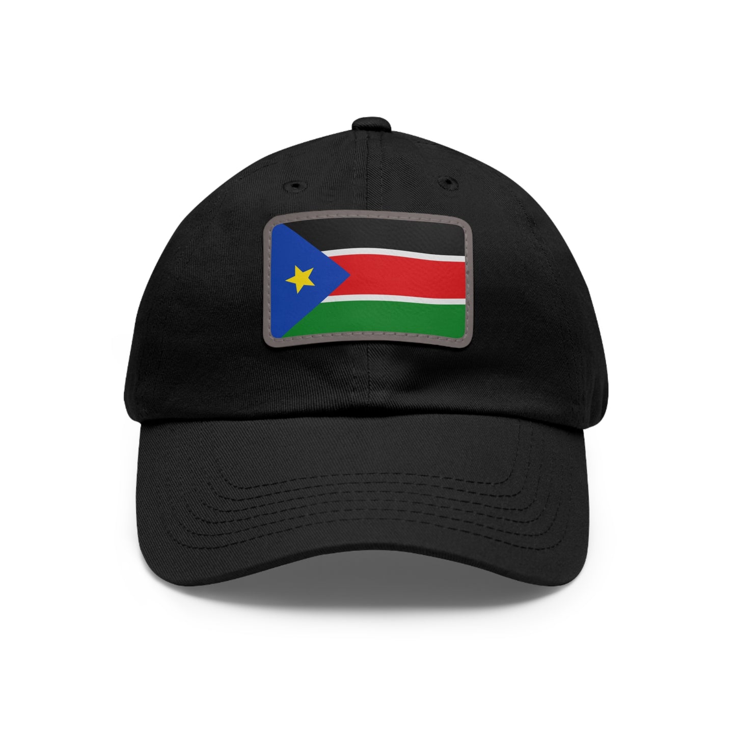 Flag Village South Sudan Flag Hat Cap with Leather Patch