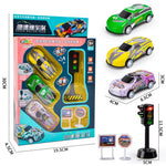 Flag Village Alloy Metal Car Model Non-duplicate Children's Simulation Model Car Set High-grade Gift Box