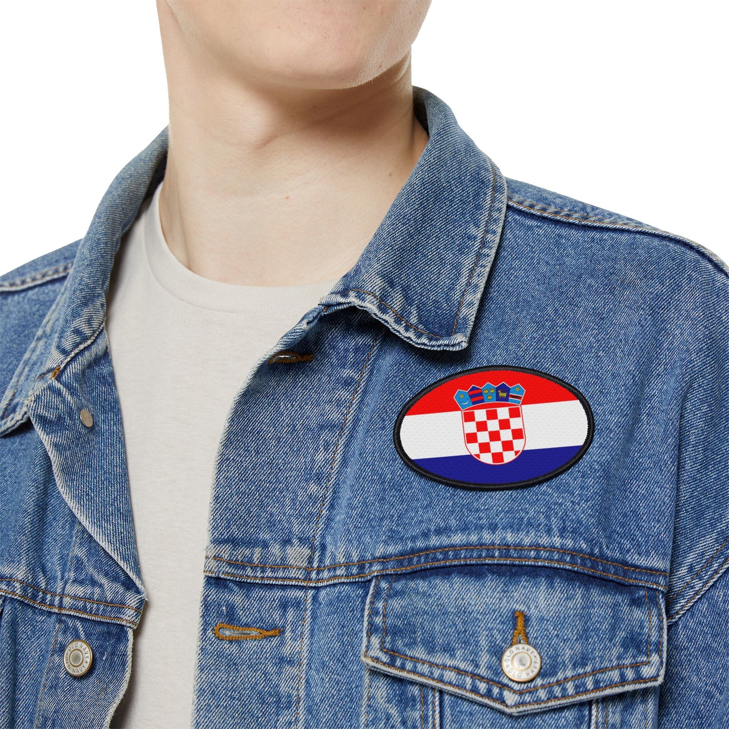 Flag Village Croatia Flag Embroidery Iron-On Patches