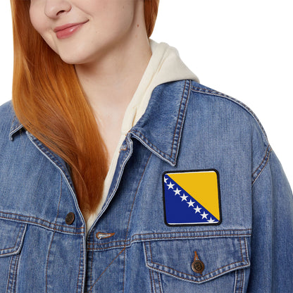Flag Village Bosnia And Herzegovina Flag Embroidery Iron-On Patches