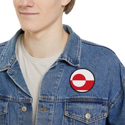 Flag Village Greenland Flag Embroidery Iron-On Patches