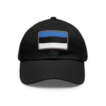 Flag Village Estonia Flag Hat Cap with Leather Patch