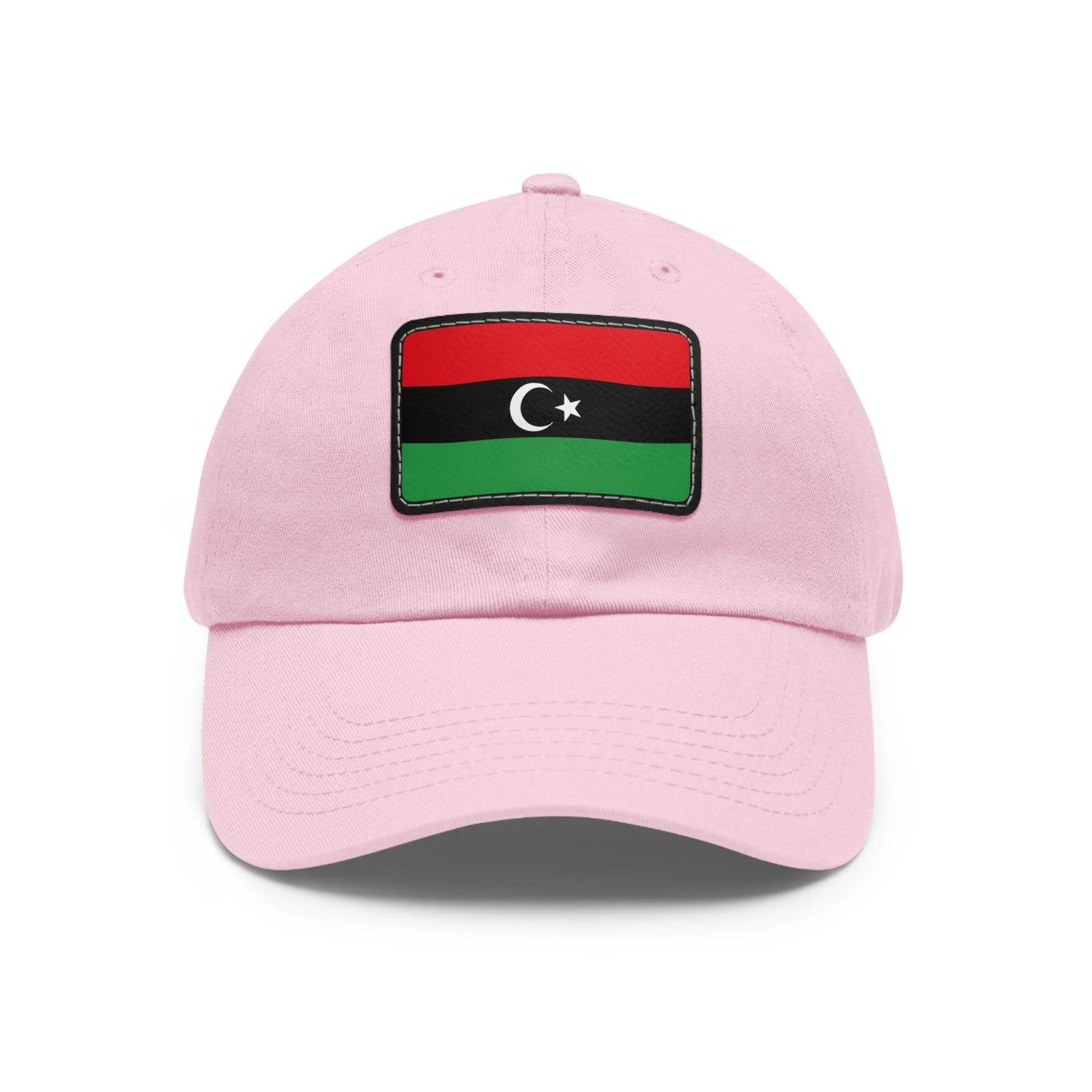 Flag Village Libya Flag Hat Cap with Leather Patch
