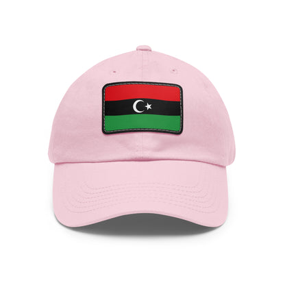 Flag Village Libya Flag Hat Cap with Leather Patch