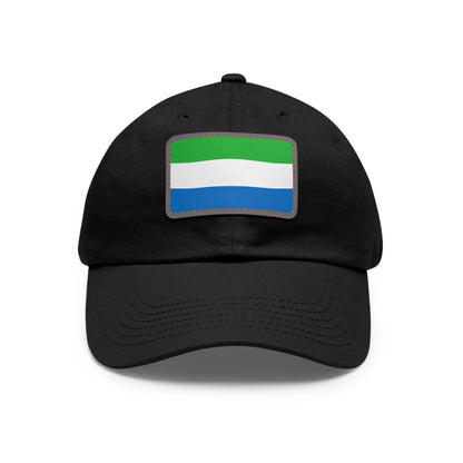 Flag Village Sierra Leone Flag Hat Cap with Leather Patch
