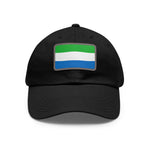 Flag Village Sierra Leone Flag Hat Cap with Leather Patch