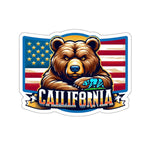 Flag Village USA California State Flag Stickers 2", 3", 4", 6" CA02