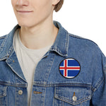 Flag Village Iceland Flag Embroidery Iron-On Patches