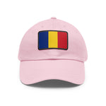 Flag Village Romania Flag Hat Cap with Leather Patch