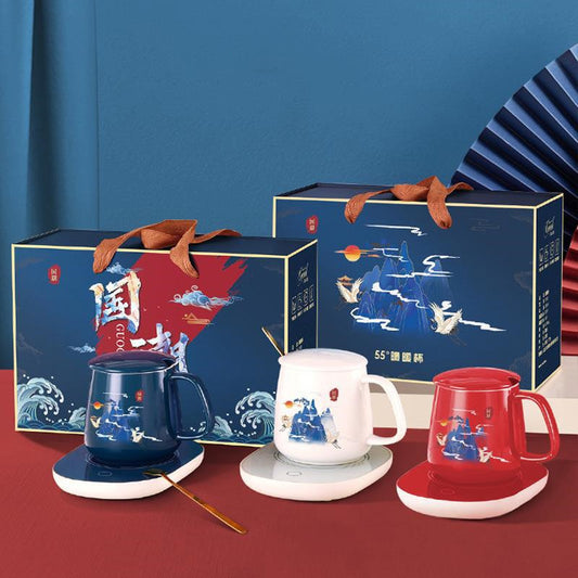 Flag Village Thermostatic Gift Ceramic Mug Gift Box Set