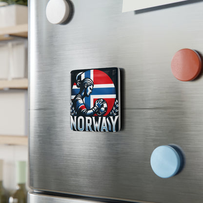 Flag Village Norway Flag Sporting Porcelain Magnet, Square NOR0005