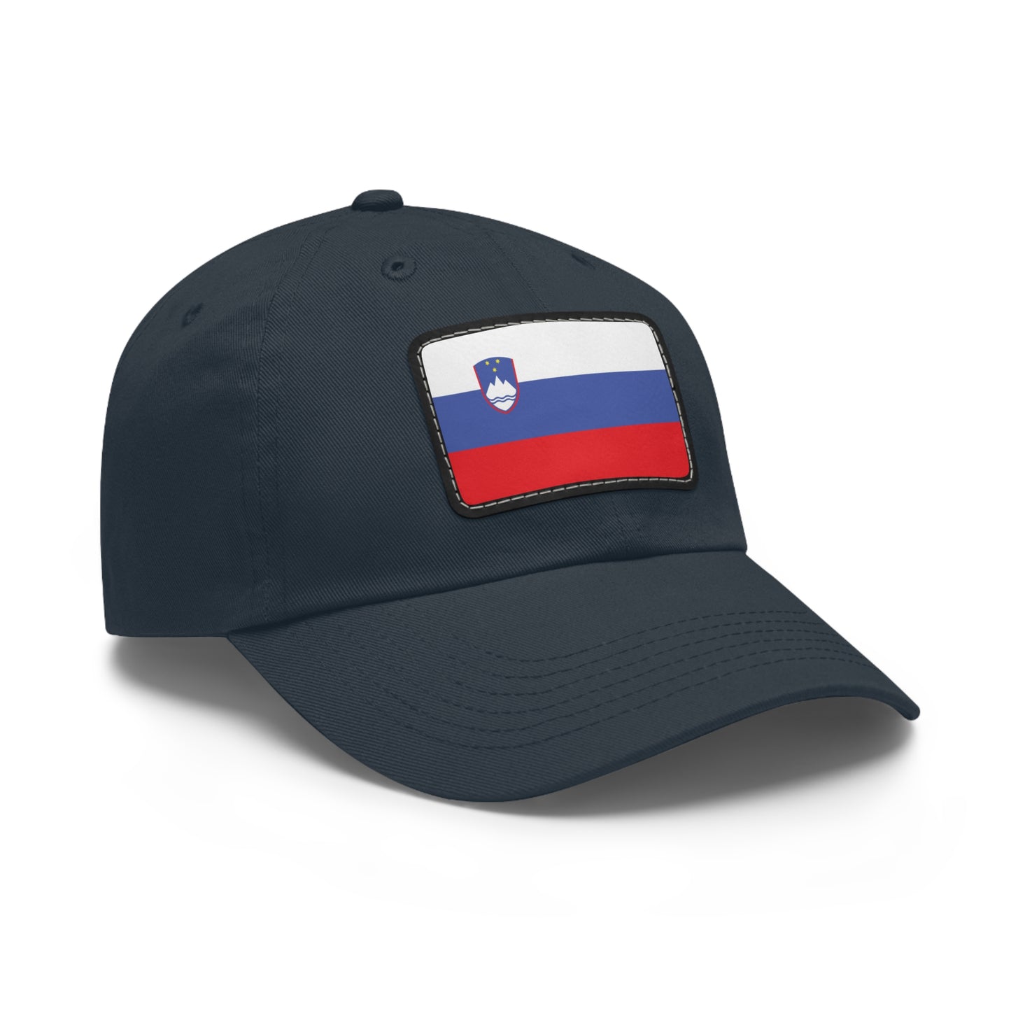 Flag Village Slovenia Flag Hat Cap with Leather Patch