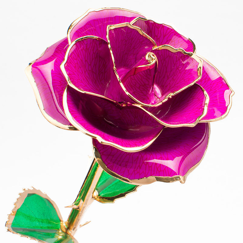 Flag Village 24K Gold-plated Rose Flower With A Gift Box Valentine's Day Gift