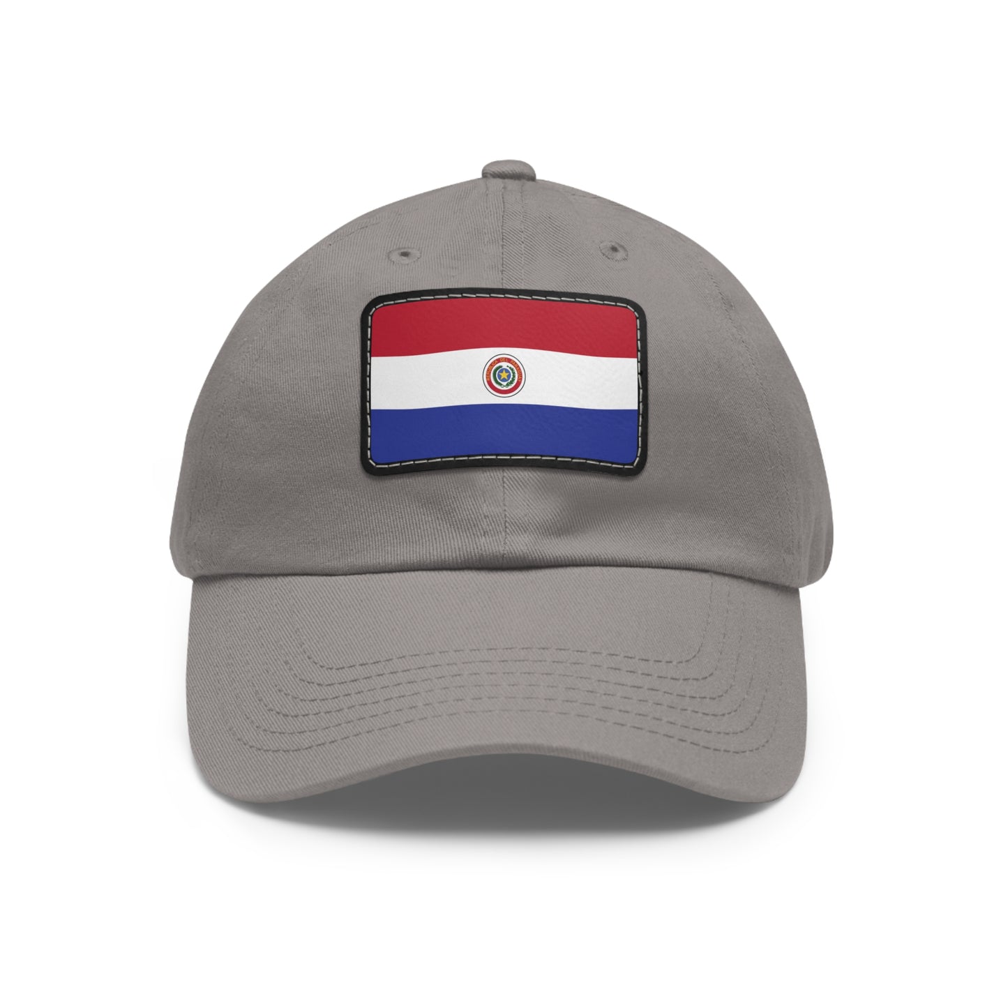 Flag Village Paraguay Flag Hat Cap with Leather Patch