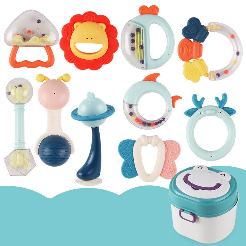 Flag Village Baby Rattle Plastic Toy Gift Box Set