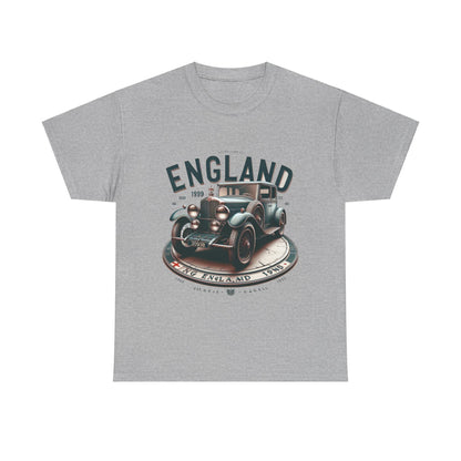 Flag Village UK Vintage Car Flag T-SHIRT Heavy Cotton Tee UK0010