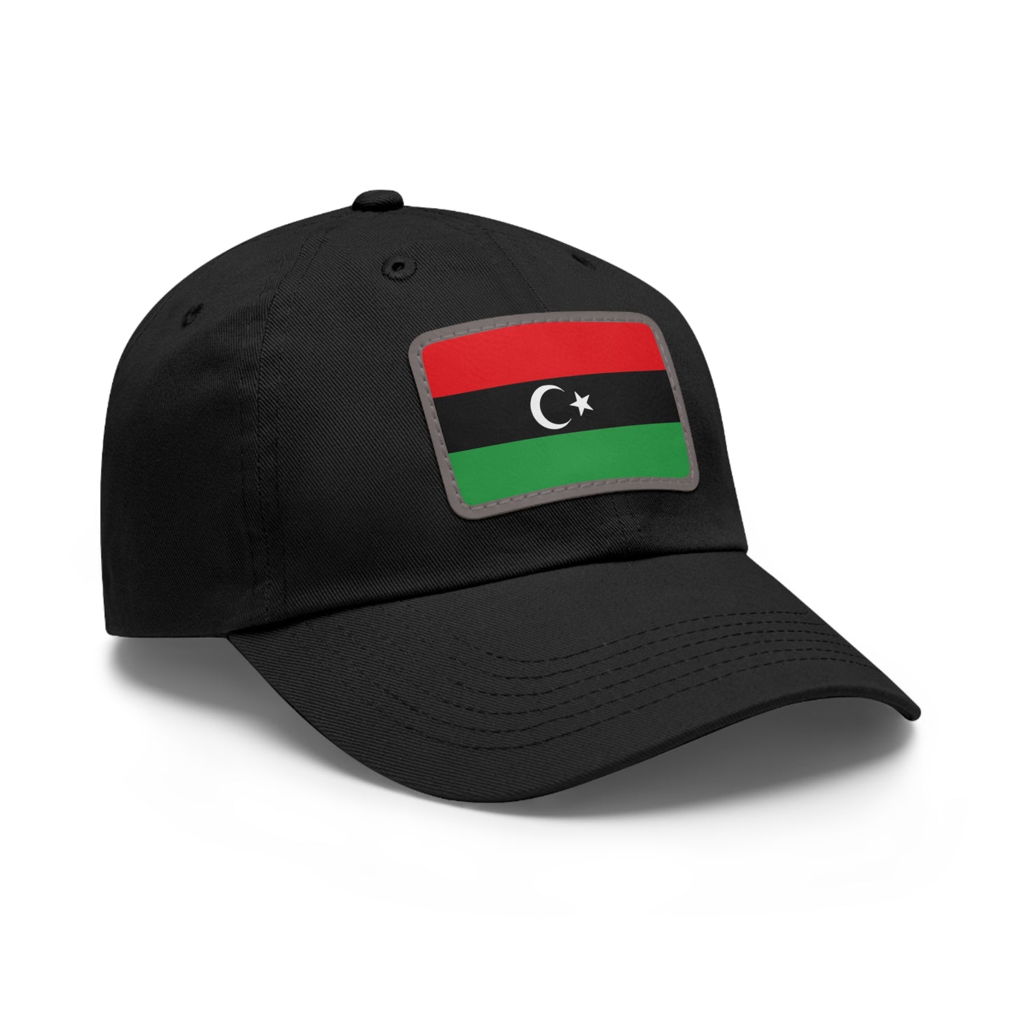Flag Village Libya Flag Hat Cap with Leather Patch