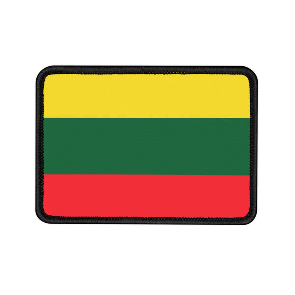 Flag Village Lithuania State Flag Embroidered Iron-On Patch