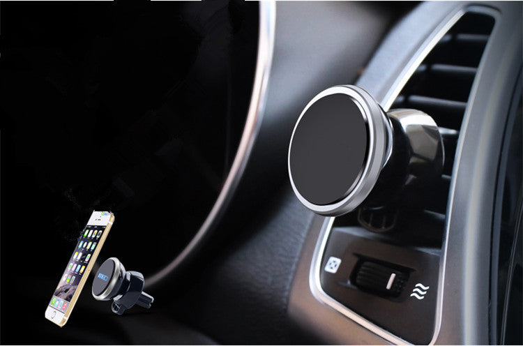 Flag Village Auto Tools Car mobile phone navigation bracket mobile phone rack outlet magnetic car 360 degree magnetic rotating magnet bracket
