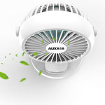 Flag Village Portable Mini Desktop Fan Silent High Wind Power Cordless Rechargeable Fan Cooler Small Fan For Students Office Gifts