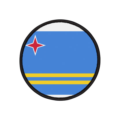 Flag Village Aruba Flag Embroidery Iron-On Patches