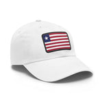 Flag Village Liberia Flag Hat Cap with Leather Patch