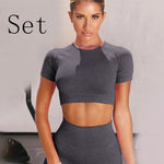 Flag Village short sleeve yoga suit
