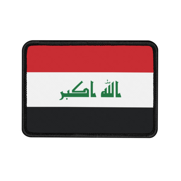 Flag Village Iraq State Flag Embroidered Iron-On Patch
