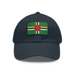 Flag Village Dominica Flag Hat Cap with Leather Patch