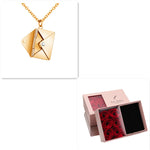Flag Village Fashion Jewelry Envelop Necklace Women Lover Letter Pendant Best Gifts For Girlfriend