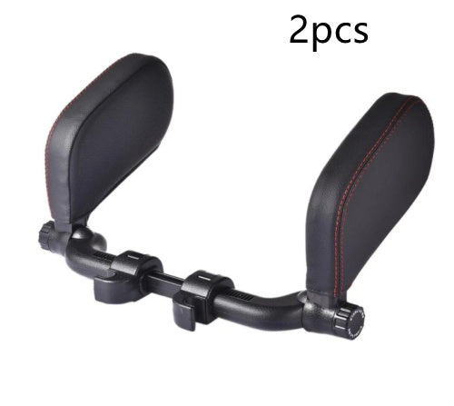 Flag Village Auto Tools Car headrest pillow Sleep Adjustable Side Car Soft Travel Seat Headrest Auto Leather Support Neck Pillow Cushion car accessories
