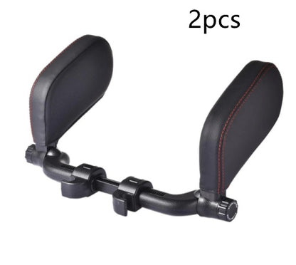 Flag Village Auto Tools Car headrest pillow Sleep Adjustable Side Car Soft Travel Seat Headrest Auto Leather Support Neck Pillow Cushion car accessories