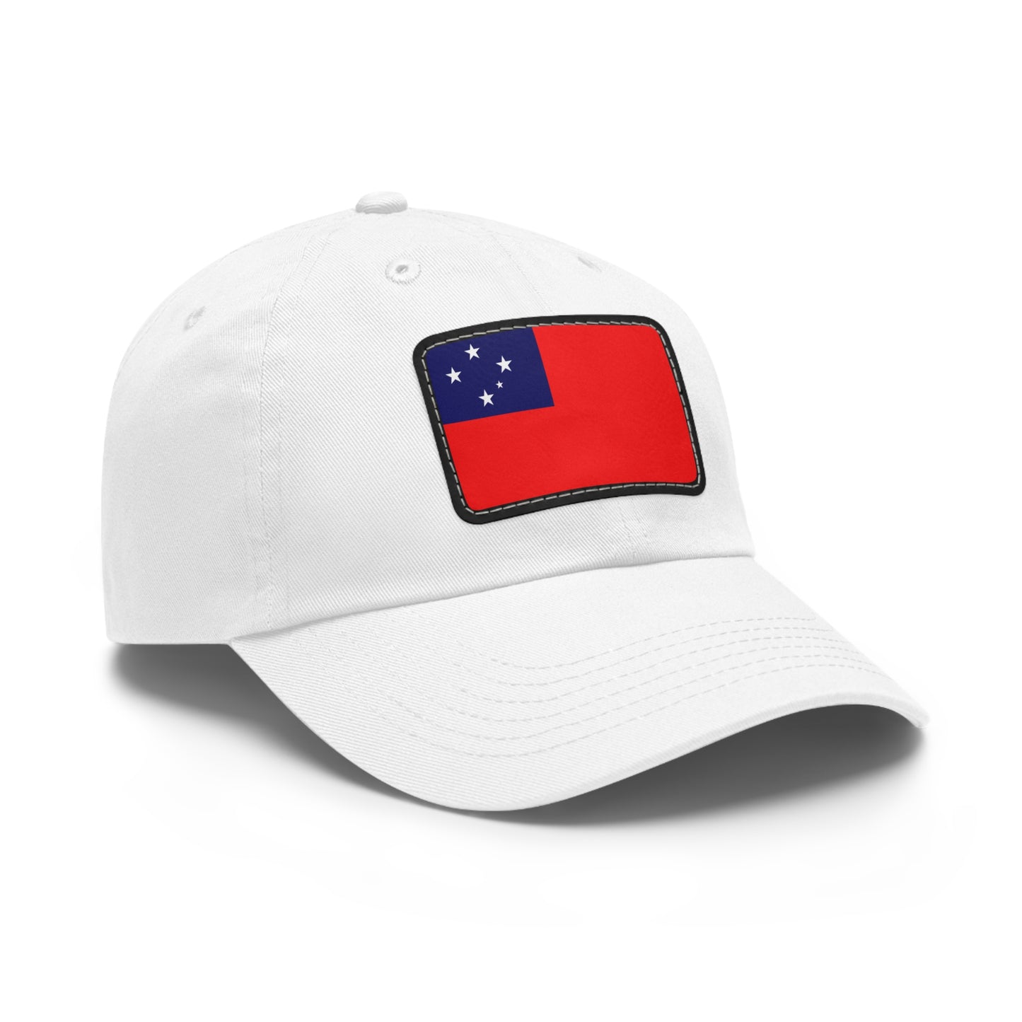 Flag Village Samoa Flag Hat Cap with Leather Patch