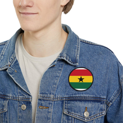 Flag Village Ghana Flag Embroidery Iron-On Patches