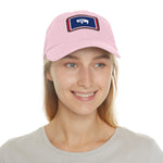 Flag Village USA Wyoming State Flag Hat Cap with Leather Patch