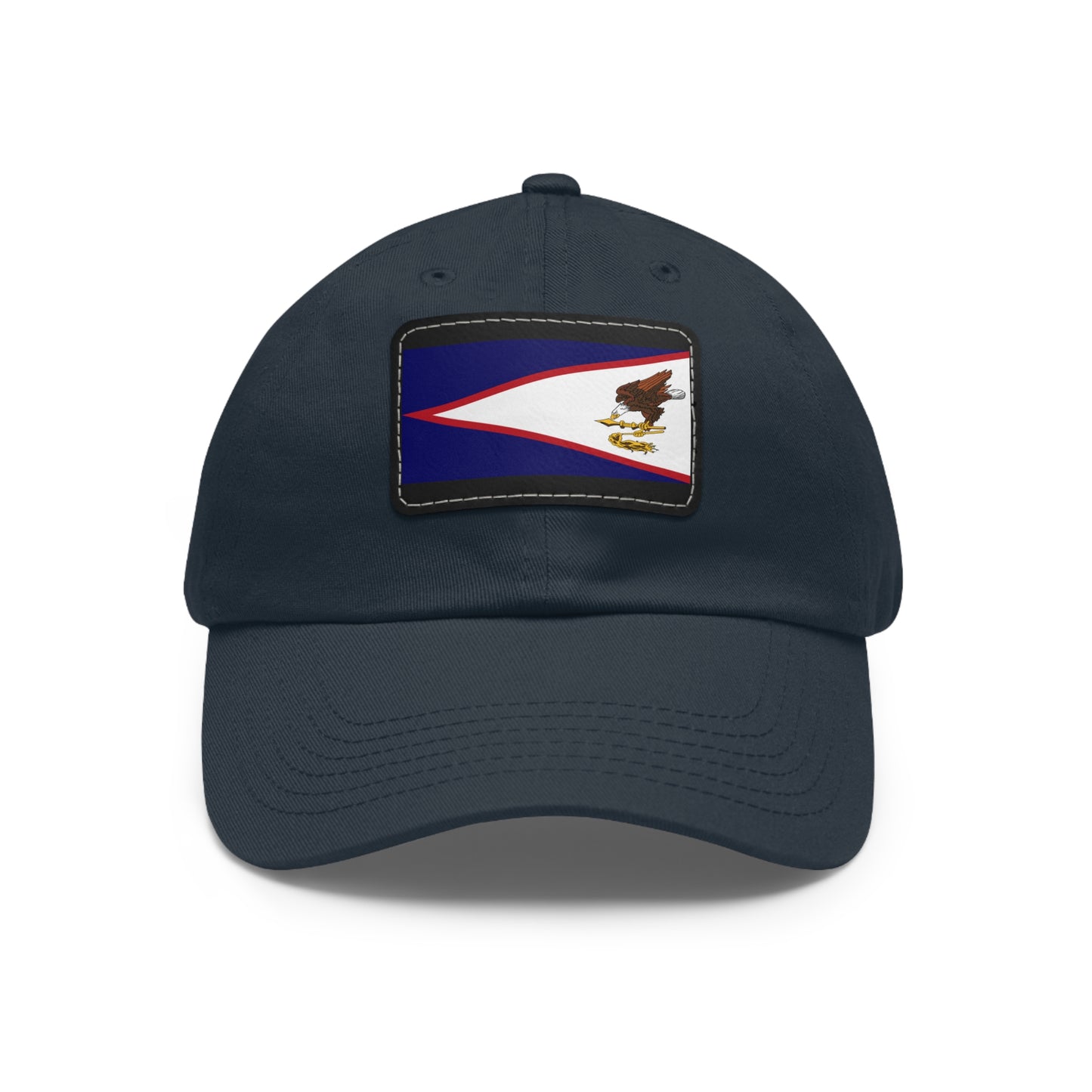 Flag Village USA American Samoa State Flag Hat Cap with Leather Patch