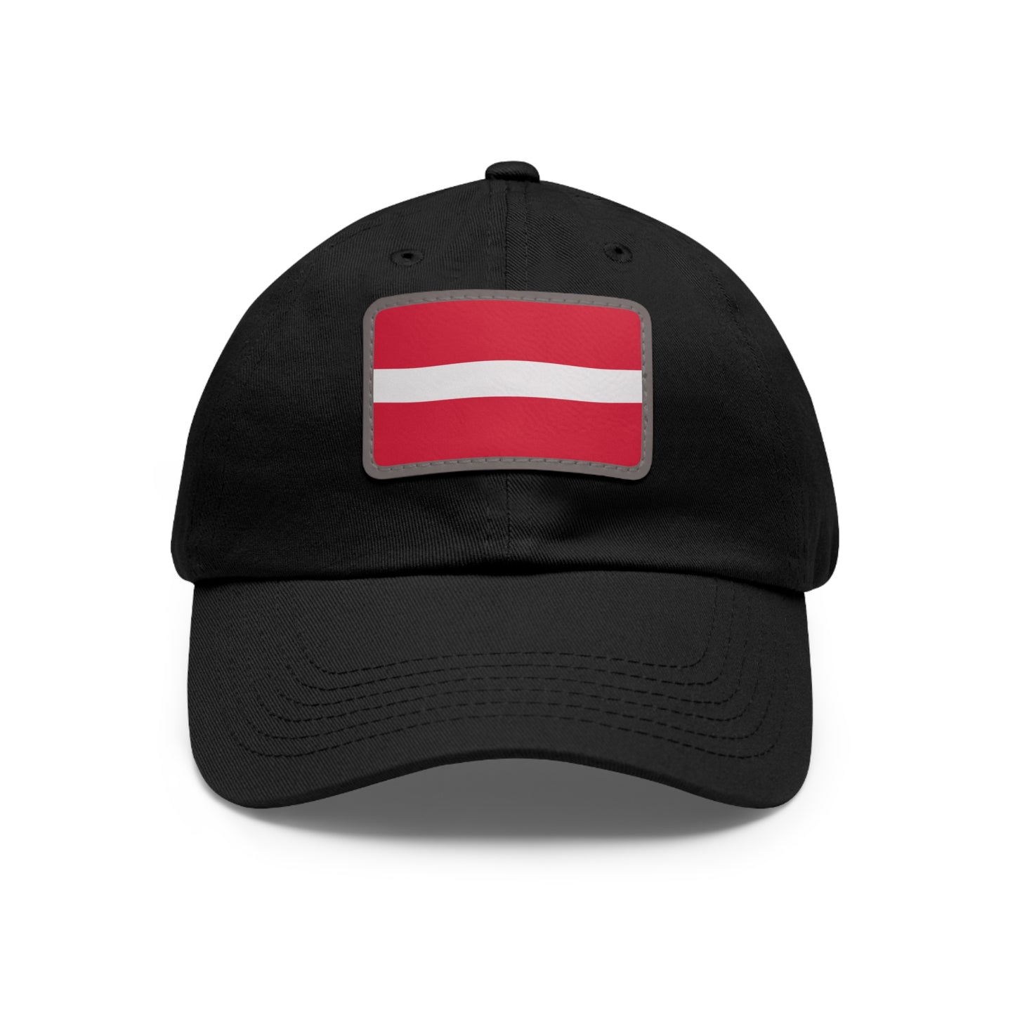 Flag Village Latvia Flag Hat Cap with Leather Patch