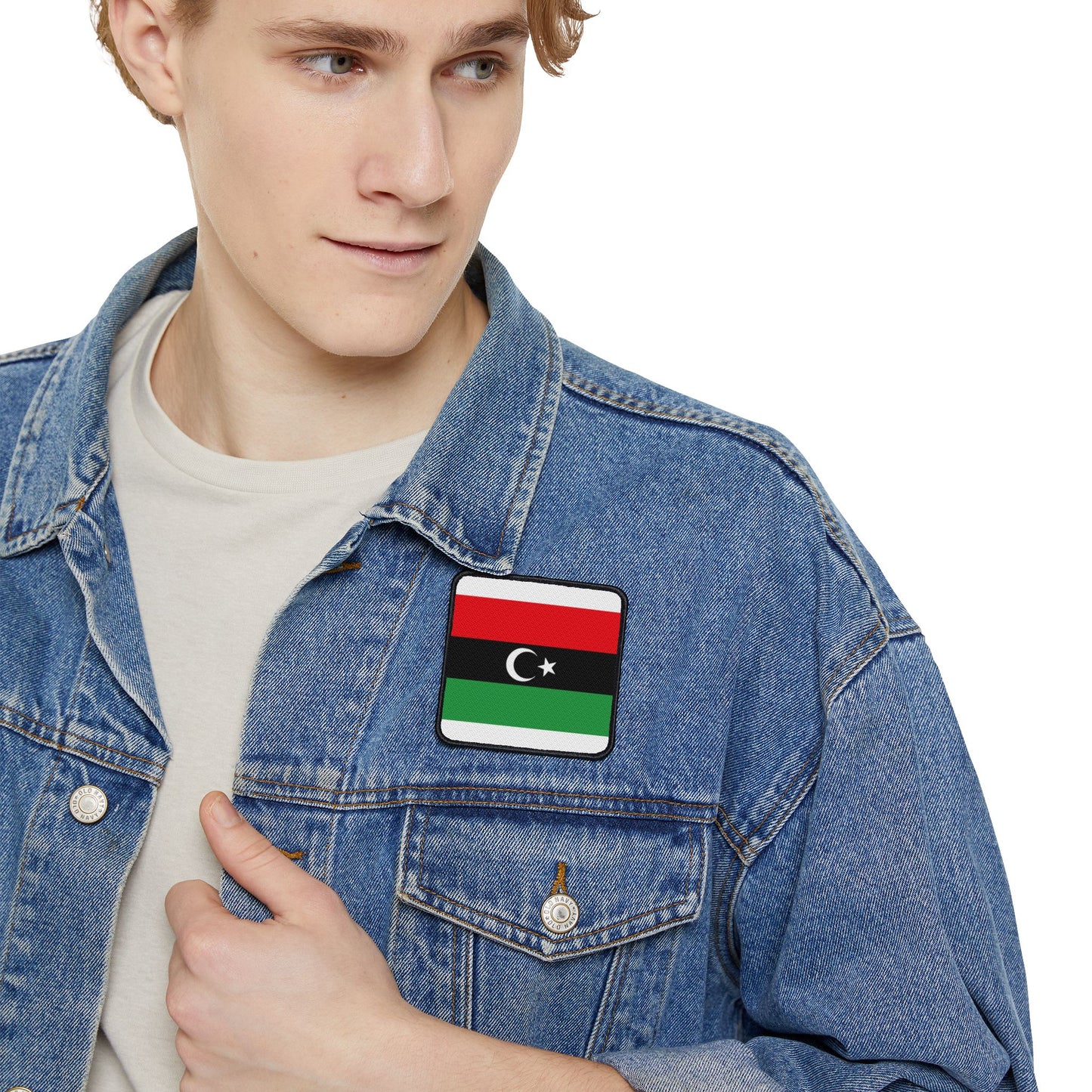 Flag Village Libya Flag Embroidery Iron-On Patches