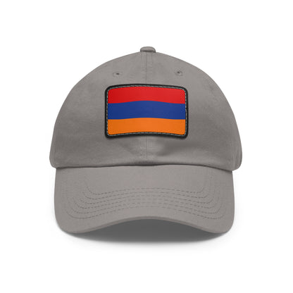 Flag Village Armenia Flag Hat Cap with Leather Patch