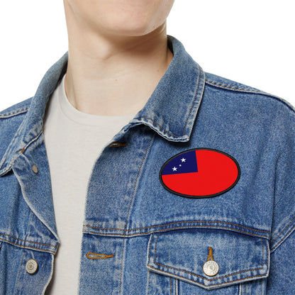 Flag Village Samoa Flag Embroidery Iron-On Patches