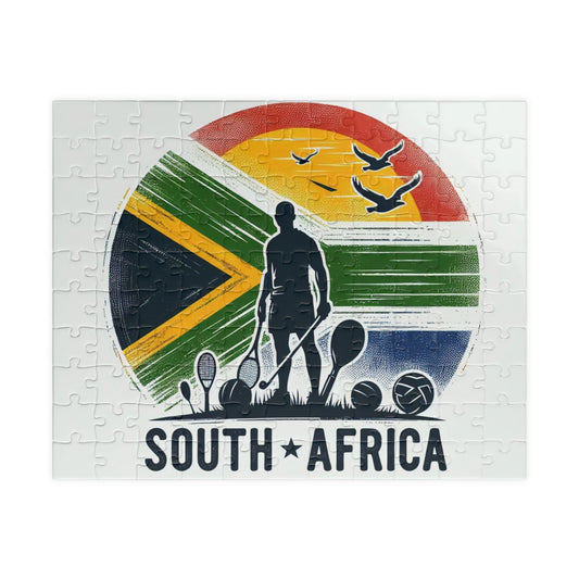 Flag Village South Africa Sporting Flag Puzzle (110, 252, 520, 1014-piece) ZAF0005