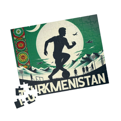 Flag Village Turkmenistan Sporting Flag Puzzle (110, 252, 520, 1014-piece) TKM0005