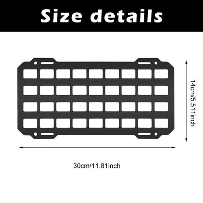 Flag Village Auto Tools Car Visor Sun Visor Organiser Molle Rigid Plate Vehicle Car Truck Sun Protection Storage Holder Carrier For Tactical Equipment Molle Bag EDC Tools Car Interior Accessories